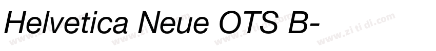 Helvetica Neue OTS B字体转换